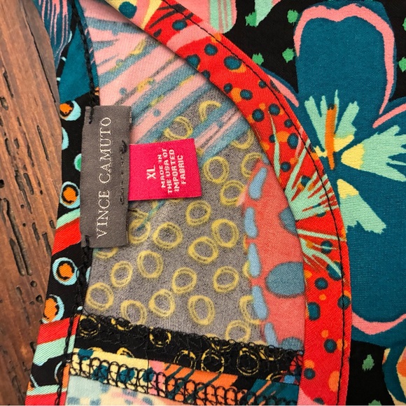 Vince Camuto Multicolor Floral Tank Top - Picture 2 of 3